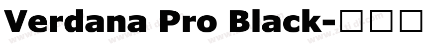 Verdana Pro Black字体转换